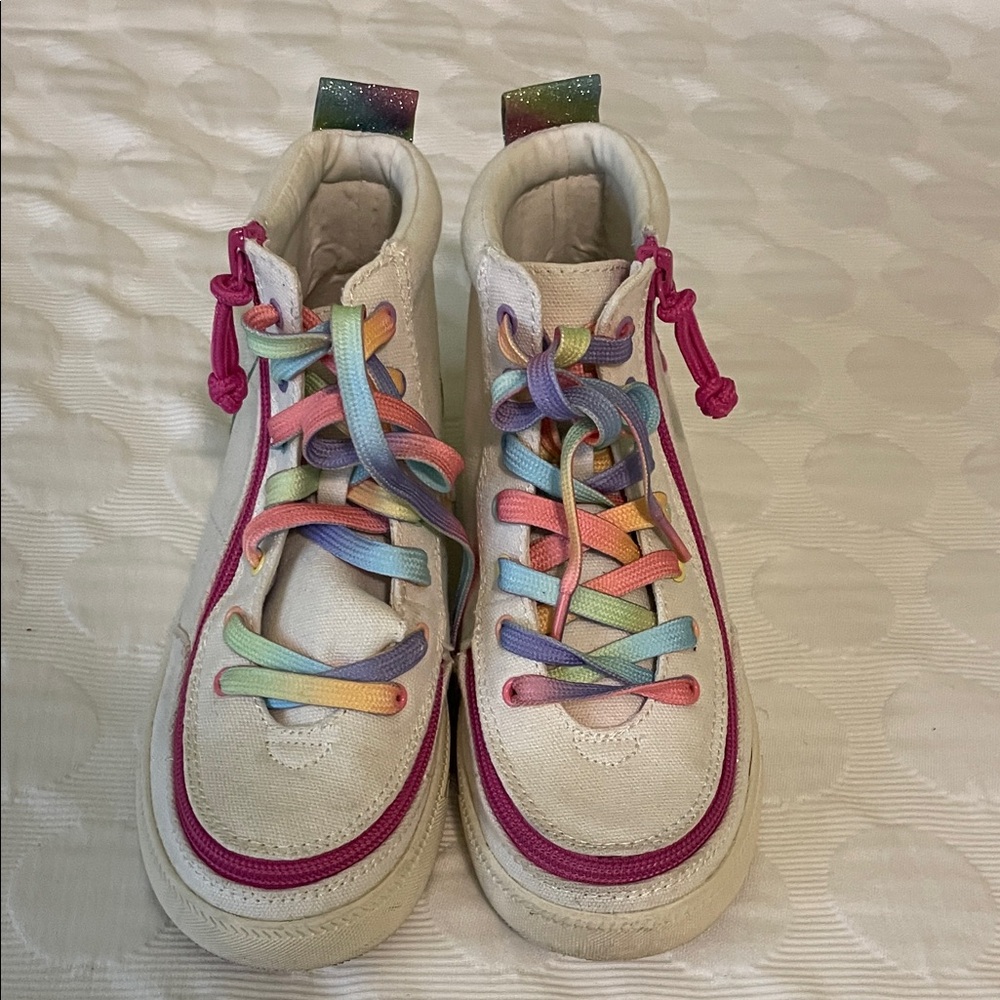 Billy Classic Lace High. Colorful High-Top Sneakers. Girls Size 3 Medium